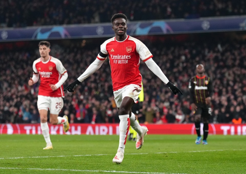 Bukayo Saka could be playing in a London derby against Chelsea