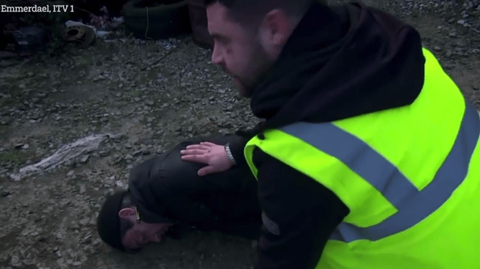 Cain Dingle was left fighting for his life in tonight's Emmerdale