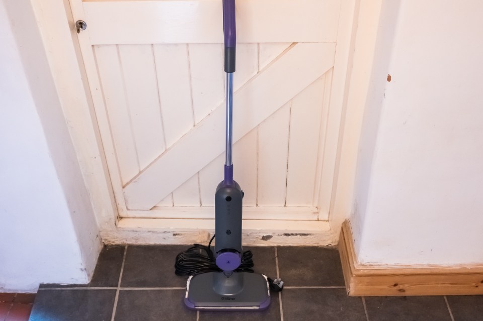 One of the best features of the Swan steam mop is its extra-long cable