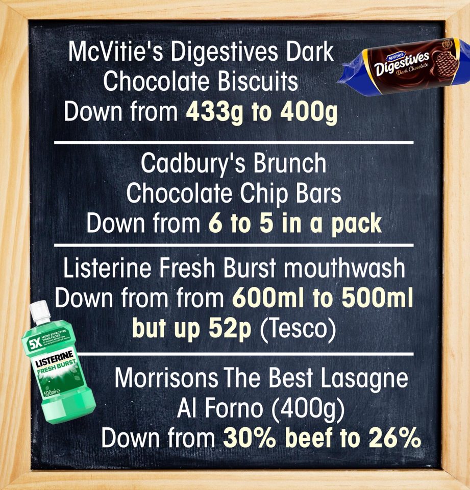 Morrisons lasagne has seen a small reduction in its beef content