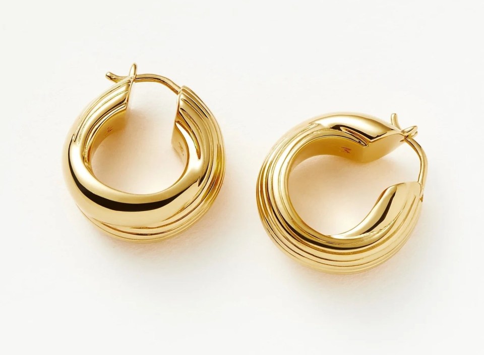 Classic gold hoops from the Lucy Williams collection