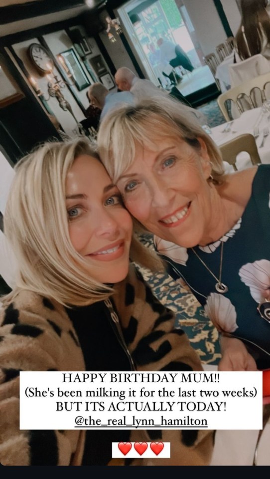 Laura stunned fans with a glam selfie with her mum Lynn for her birthday