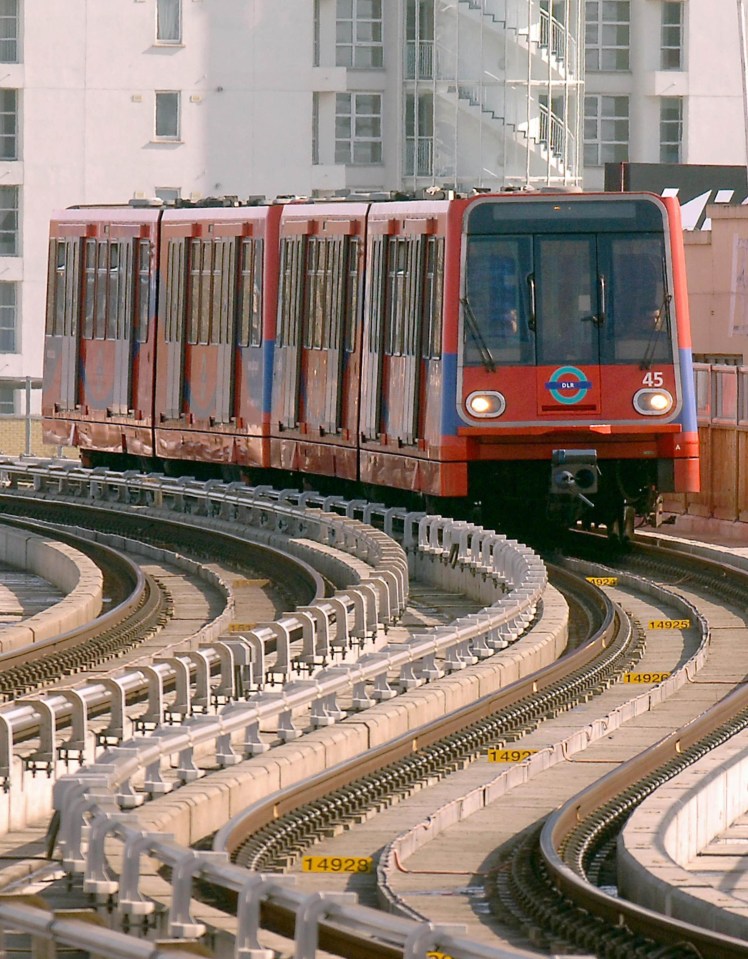 Passengers like to sit at the front of DLR trains and pretend they're driving