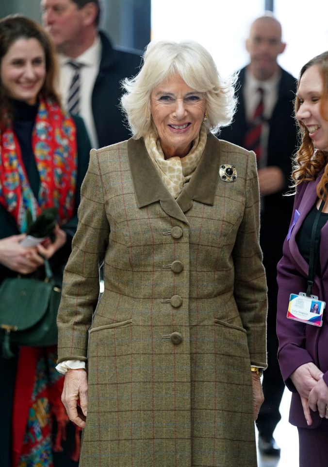 Camilla well-wishers her husband was 'fine' as she ­carried out engagements in Swindon