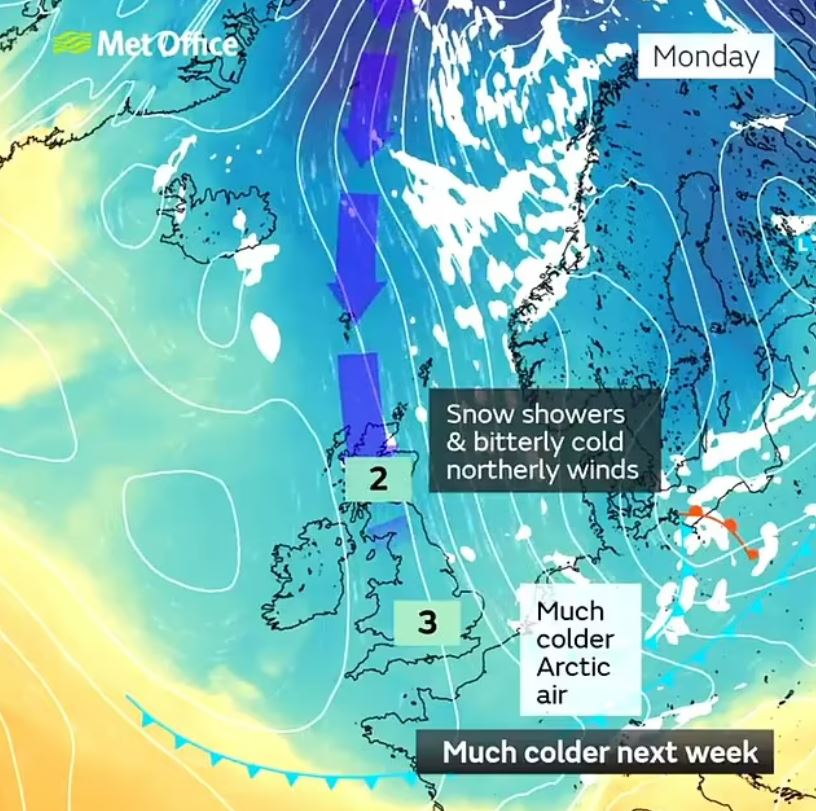 The Met Office has warned 'disruptive snow' is on the way