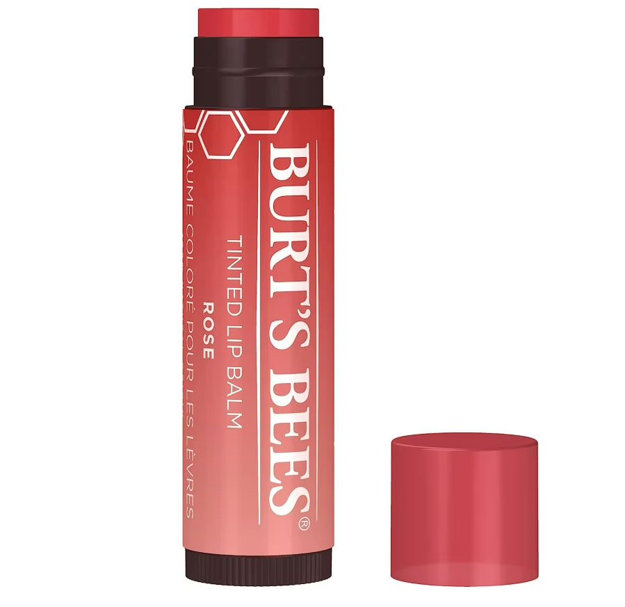 Burt’s Bees tinted lip balm, £5.99, Boots is the one for Margot Robbie