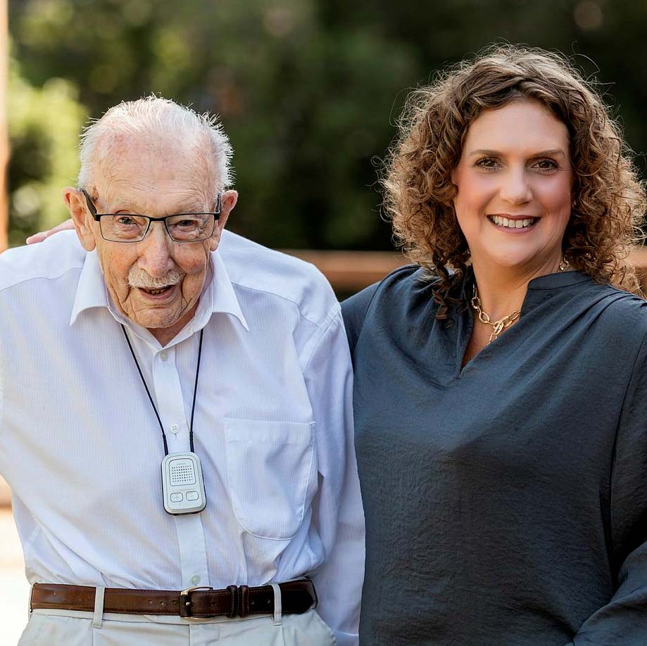 Captain Tom Moore and his daughter Hannah Ingram-Moore