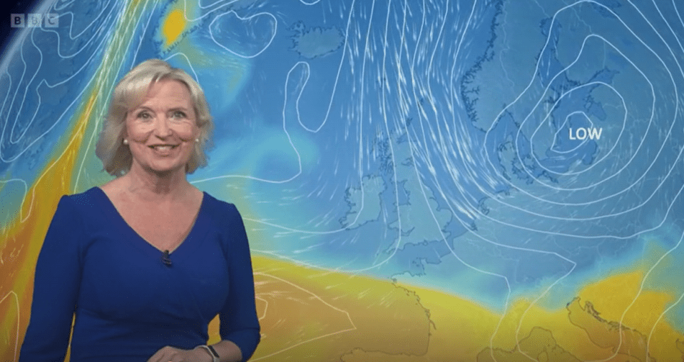 Carol Kirkwood was back on BBC Breakfast today following her wedding