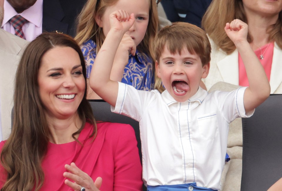 Kate and Louis, who is the youngest of her three children