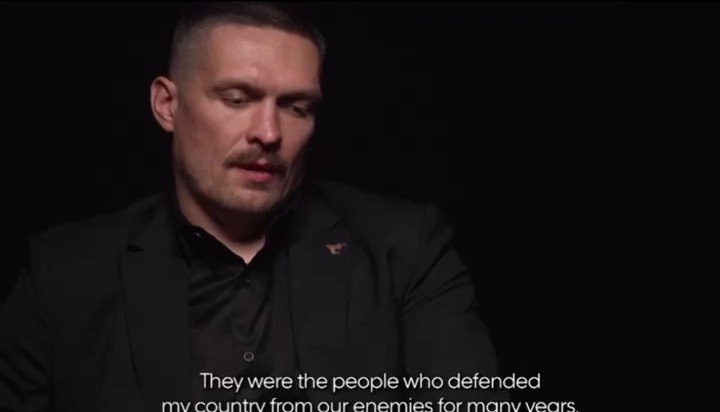 Usyk revealed the earring was an ode to ancient Ukrainian Cossack warriors