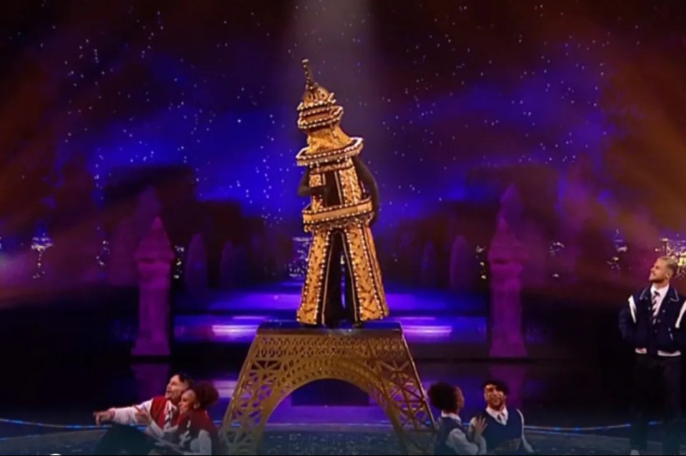 Masked Singer fans insist Eiffel Tower is huge American R&B singer, Credit: ITV