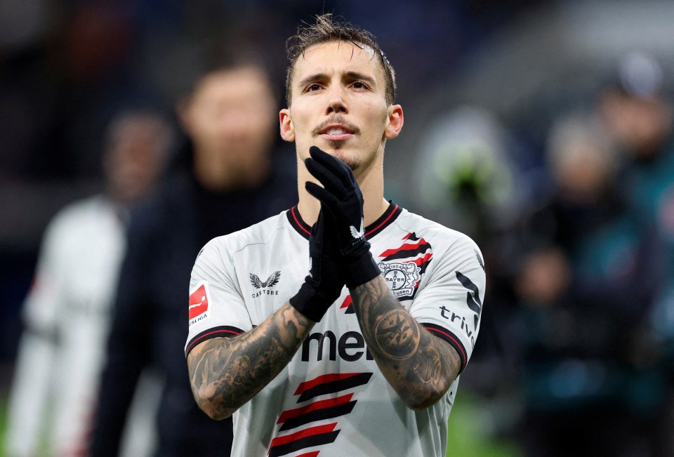 Alex Grimaldo is another Leverkusen star that could move to Anfield