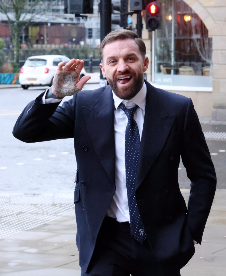 Aaron Chalmers smiles after the case against him was dropped