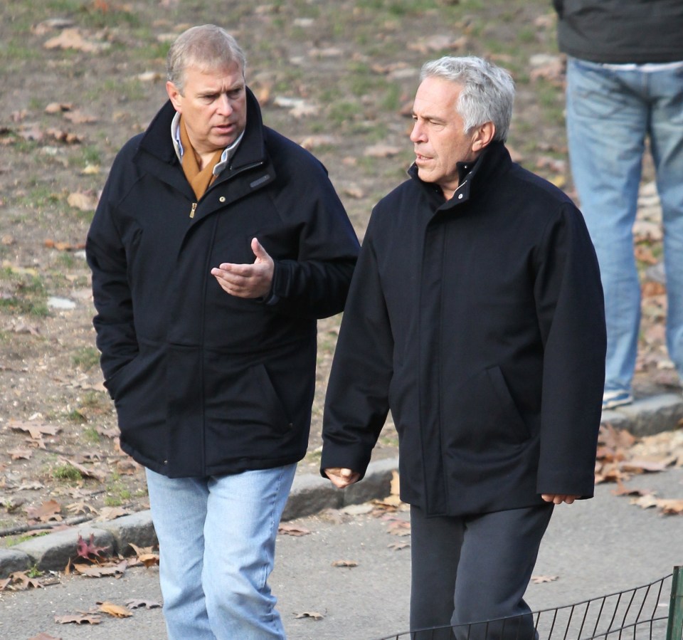 Epstein with Prince Andrew who allegedly visited the 230-acres worth of islands alongside a whole host of famous faces