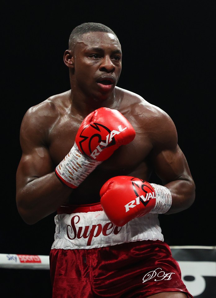 Dan Azeez looks on during his victory over Matthew Tinker at Wembley Arena on March 26, 2022