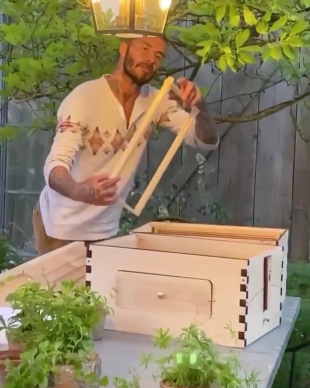 BECKS N HONEY – David has taken on a new project building Bee Hives at his home