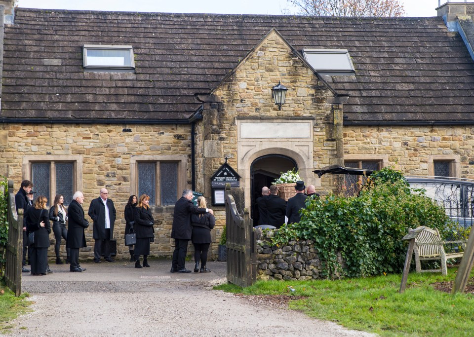 Villagers gather round for Heath's funeral