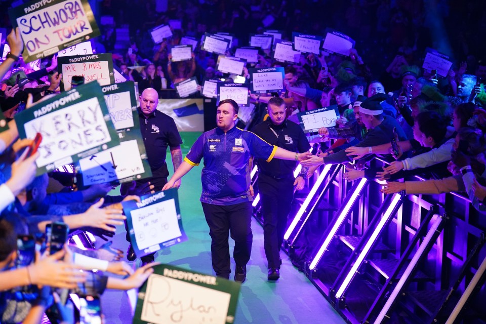 Littler was given a hero's welcome at Ally Pally