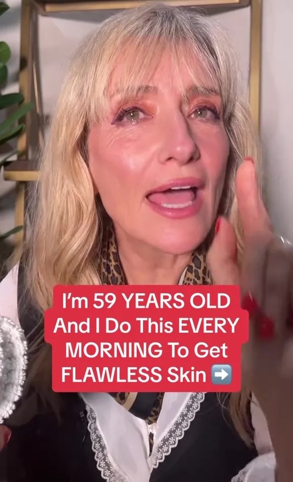 Vicky said the hack has given her "flawless skin"