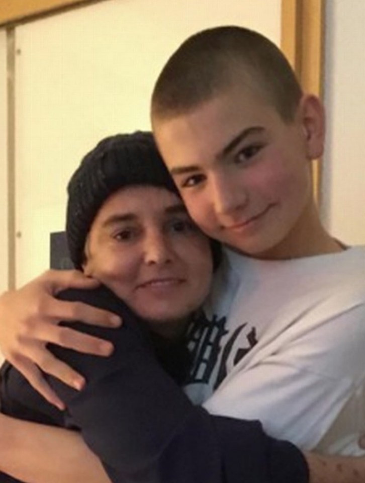 Sinead O'Connor with beloved son Shane, who died in January 2022