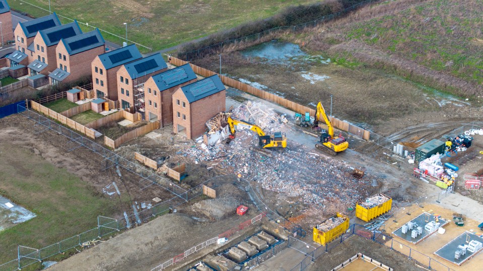 The newbuild homes fell beneath building standards