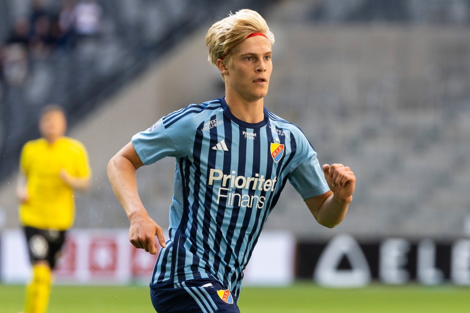 Djurgarden’s Lucas Bergvall is wanted by Man Utd as well as Europe's top clubs