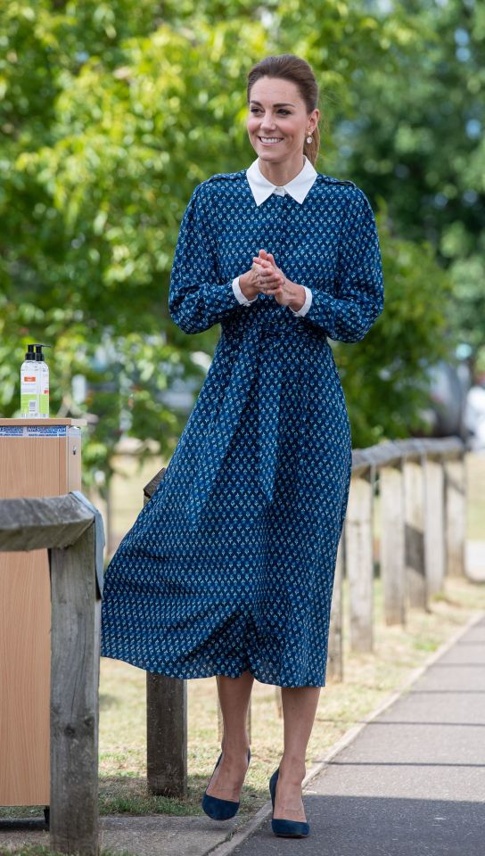 Princess Kate during a visit to Queen Elizabeth Hospital in King’s Lynn in 2020