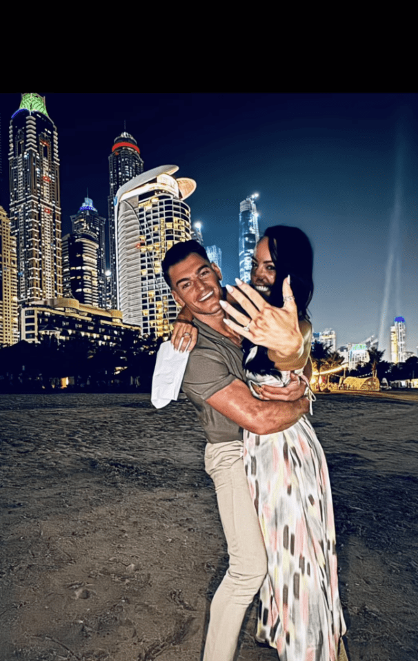 Matt's fiancee Karina Hind said yes after he popped the question under the stars