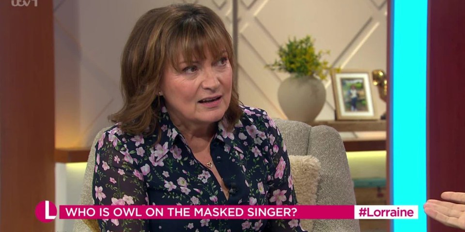 Lorraine Kelly has been forced to deny speculation she is Owl on The Masked Singer