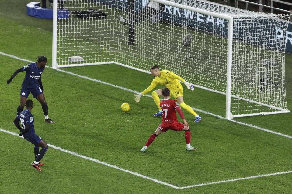 Hayden Hackney grabbed the only goal of the Carabao Cup semi-final first leg