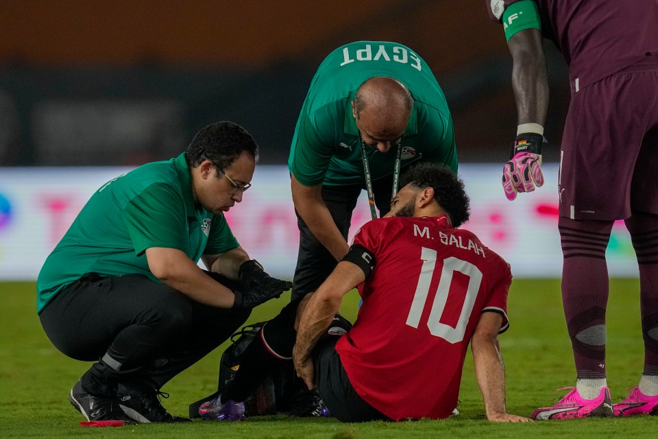 Mo Salah picked up an injury against Ghana on Thursday