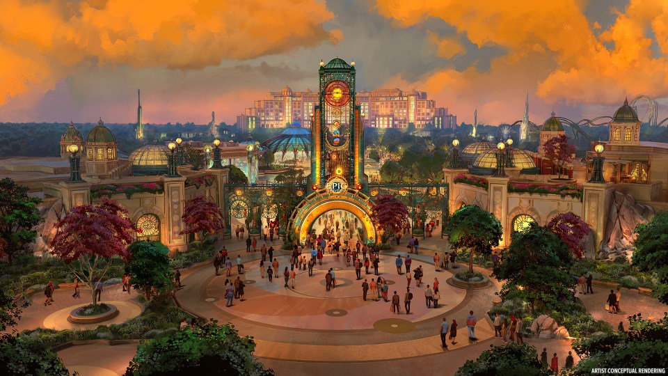 We've been given the first look at the new Epic Universe theme park opening next year