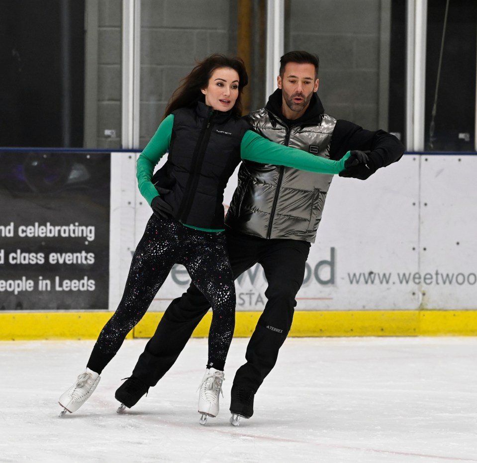 Roxy Shahidi has been training hard with Sylvian Longchambon ahead of the new series of Dancing On Ice