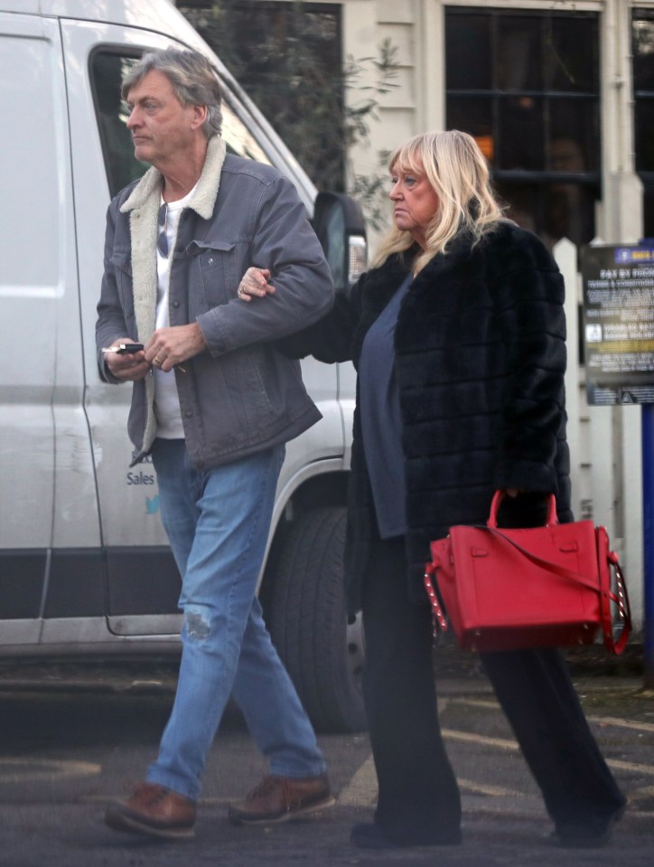 Richard Madeley and Judy Finnigan walked arm in arm after lunch