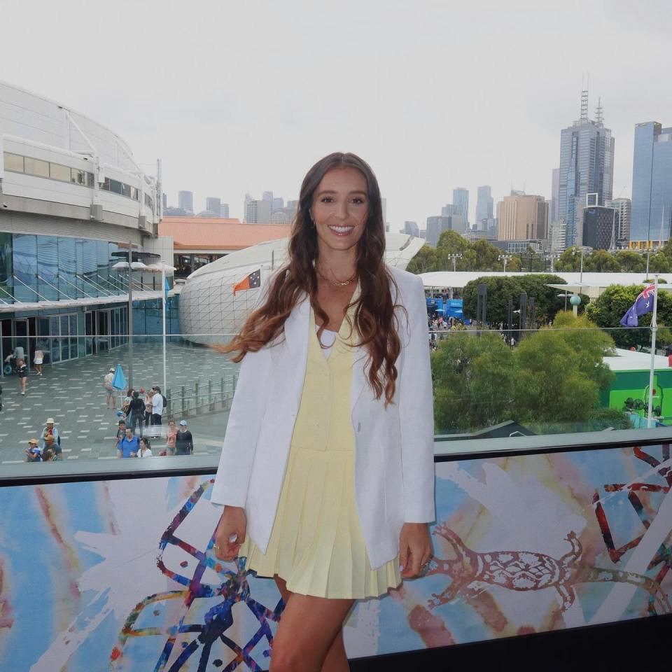 She has been starring for Eurosport at the Australian Open