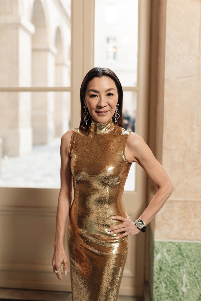 Michelle Yeoh, pictured at Balenciaga dinner in Paris Fashion, in July 2023