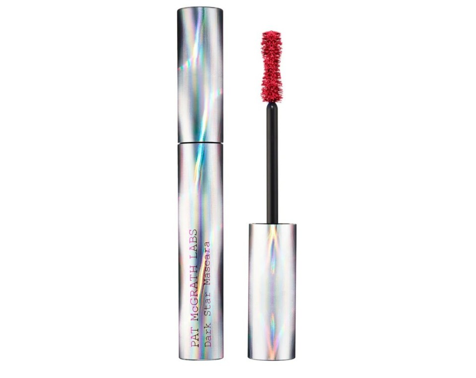 Red mascara flatters hazel eyes, and isn't a million miles away from brown formulas