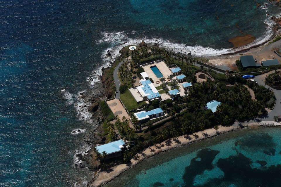 The two islands are Little St James and Great St James - which only cost Epstein around £20million