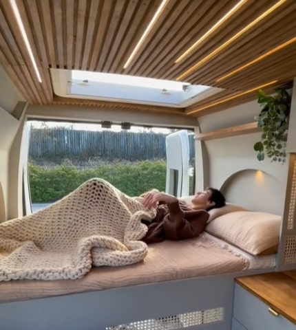 This stunning camper van conversion is packed full of stylish and comfortable features