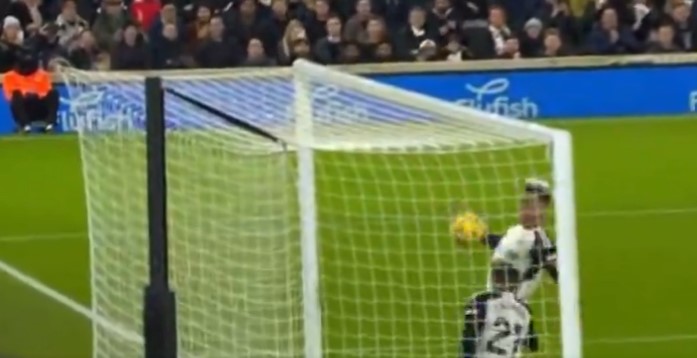 Everton were not awarded a penalty when the ball appeared to strike the hand of Antonee Robinson in the box