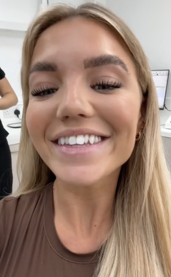 Molly Smith took to TikTok to share a teeth transformation video