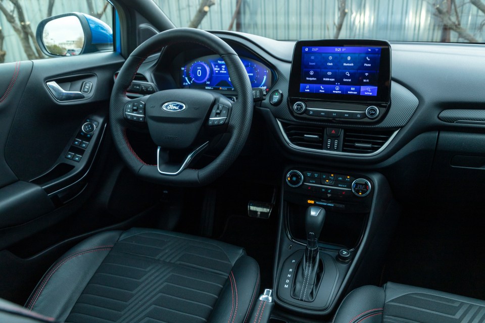 The subcompact crossover SUV has a unique interior design