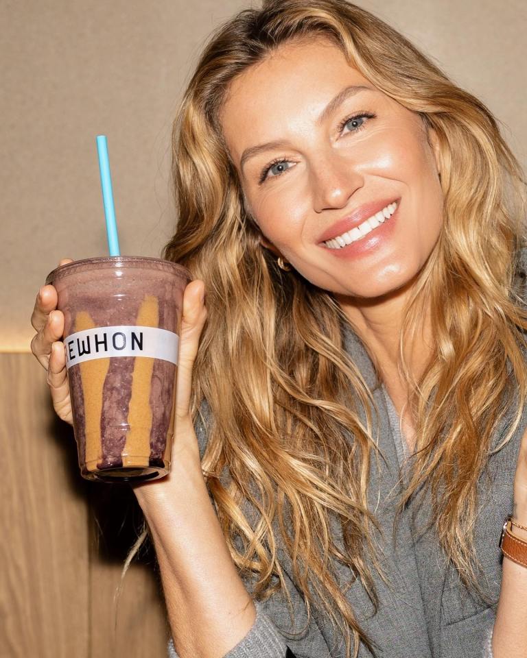 Gisele teamed up with posh US supermarket Erewhon Market to launch a health smoothie