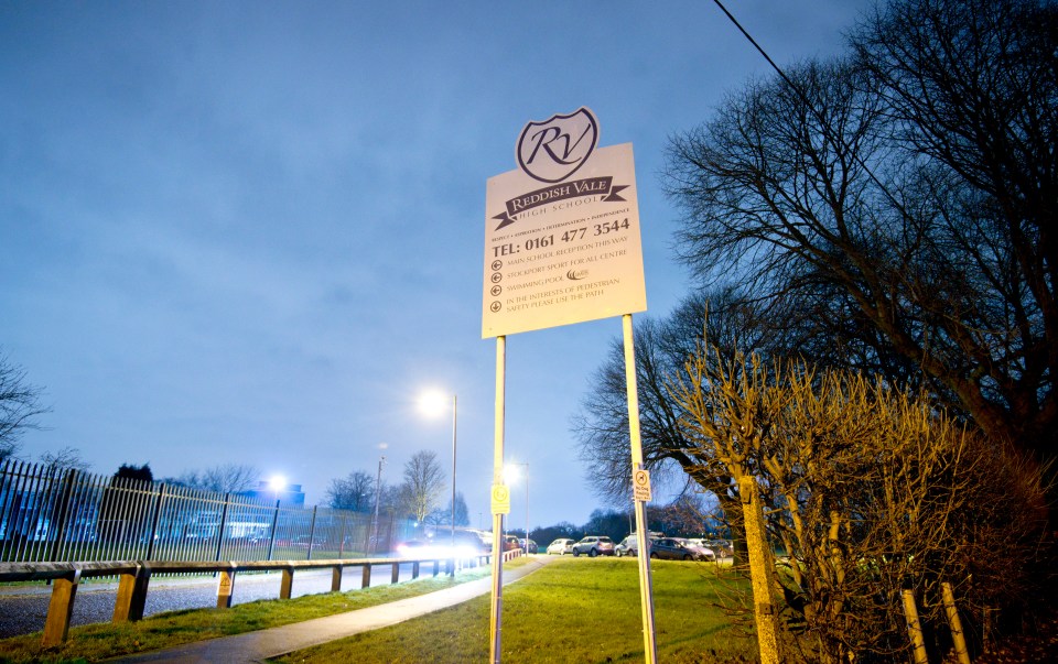 Reddish Vale High School in Stockport, where Imogen was a 'much-loved' pupil