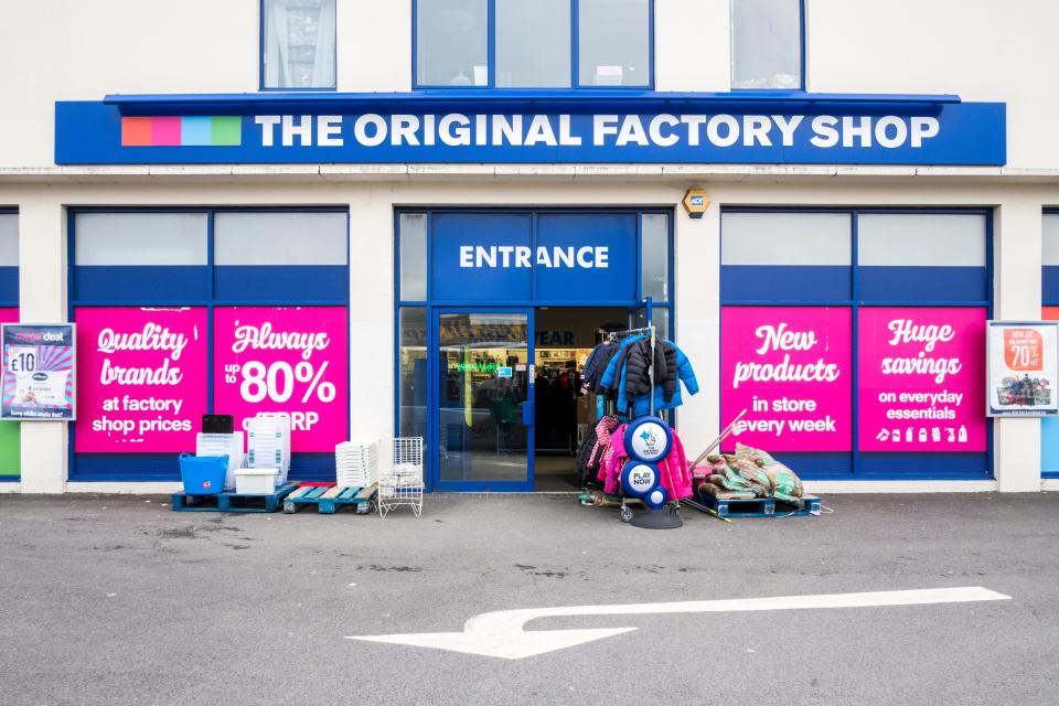 The Original Factory Shop in Fakenham will close its doors on February 18