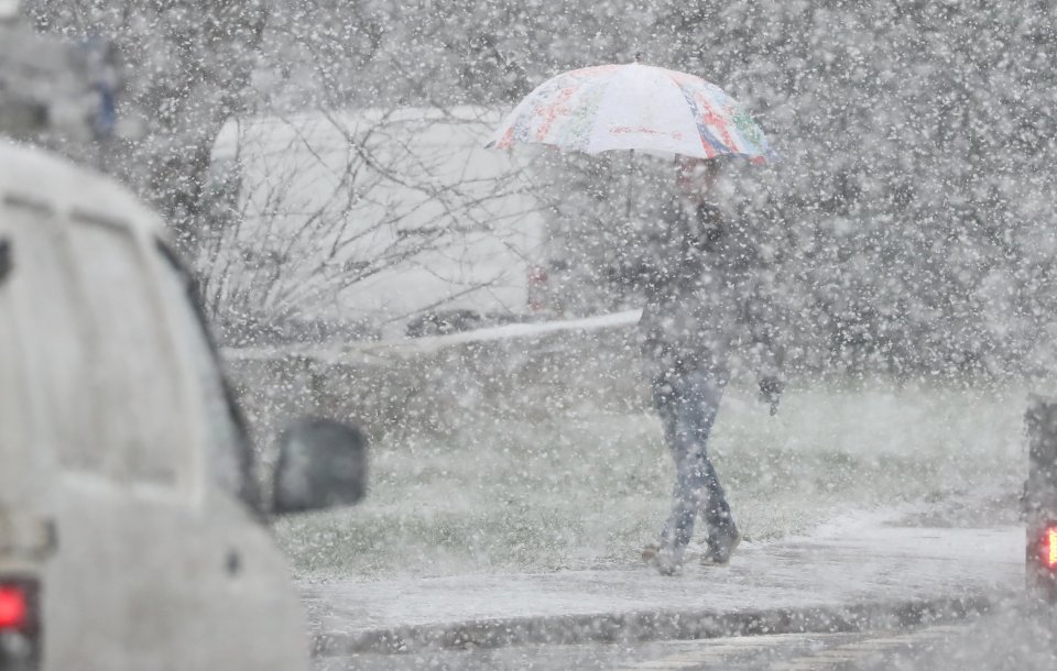 Kent also saw some heavy snow showers last week