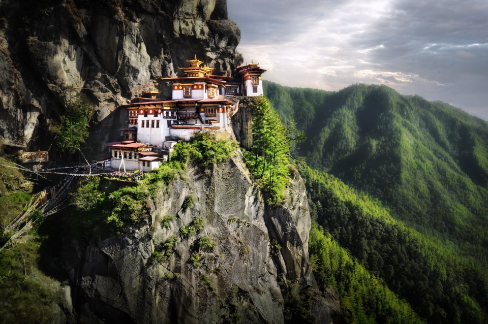 Bhutan is protected by vast mountains and through the virtue of being landlocked