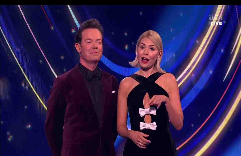 Holly Willoughby swore on Sunday night's Dancing On Ice