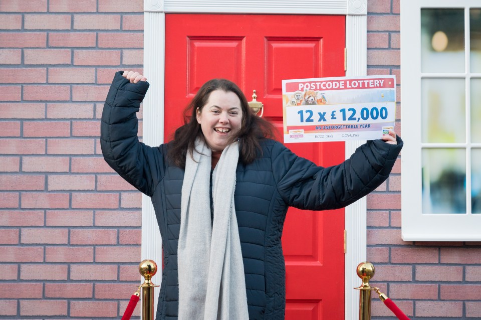 Francesca won at a postcode she no longer lives at