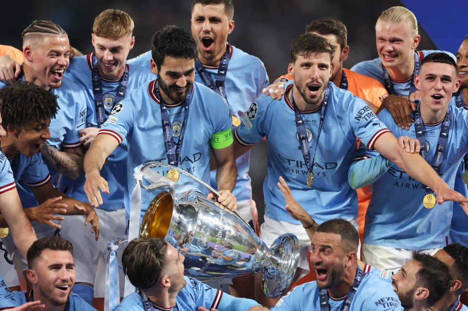 Man City picked up an historic Treble last season